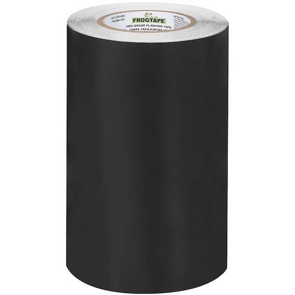 Frogtape Flashing Tape, 75 ft L, 9 in W, Black, Acrylic Adhesive - 105726
