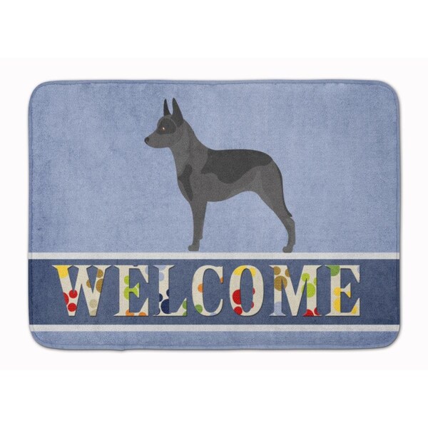 Carolines Treasures Australian Cattle Dog Welcome Machine Washable Memory Foam Mat - BB8289RUG