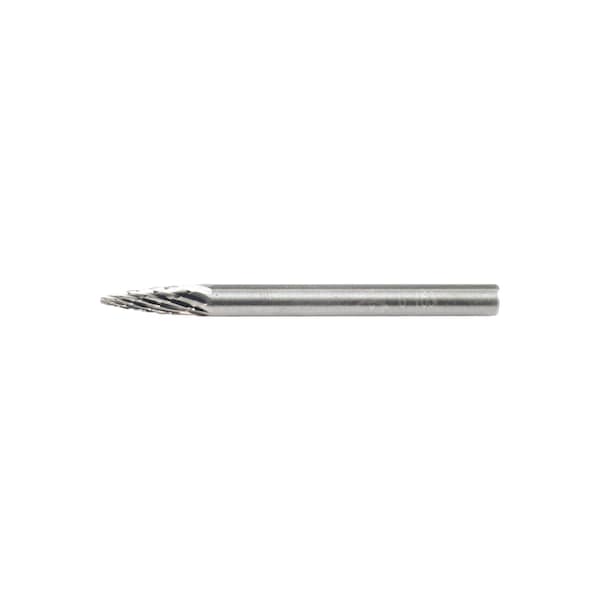 Pferd Carbide Bur - Tree Shape (Pointed), DBL Cut - 1/8" x 3/8" x 1/8" Shank - SG-43 - 23362