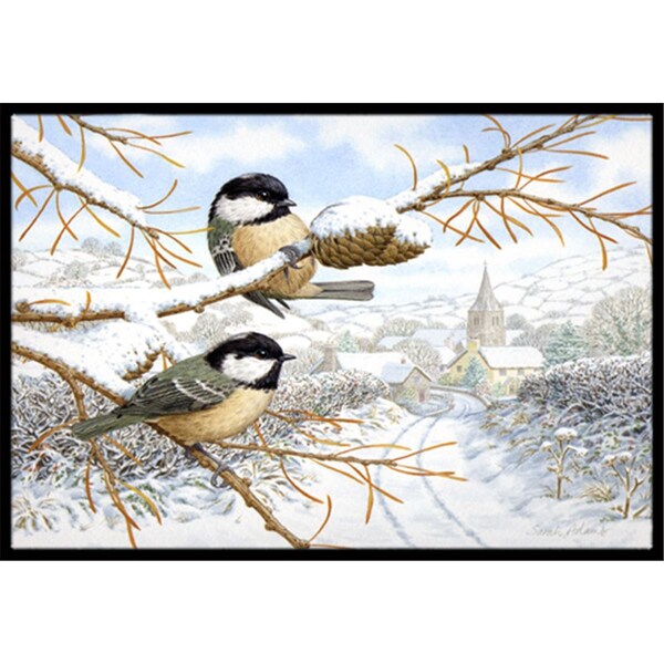 Carolines Treasures Coal Tits Indoor or Outdoor Mat- 18 x 27 - ASA2192MAT