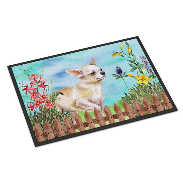 Jensendistributionservices Chihuahua Leg up Spring Indoor or Outdoor Mat - 18 x 27 in. - MI2551545
