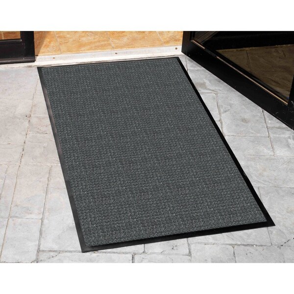 Guardian Floor Protection WaterGuard Wiper Scraper Indoor Mat, Charcoal (or Charcoal Gray), 36" W x 60" L - MLLWG030504