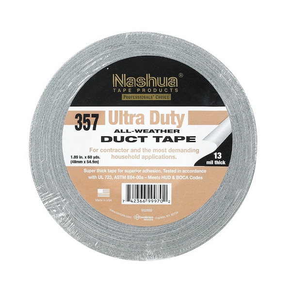 Nashua Nashua Premium Grade 1.89 in. W X 60 yd L Silver Duct Tape - 1086142