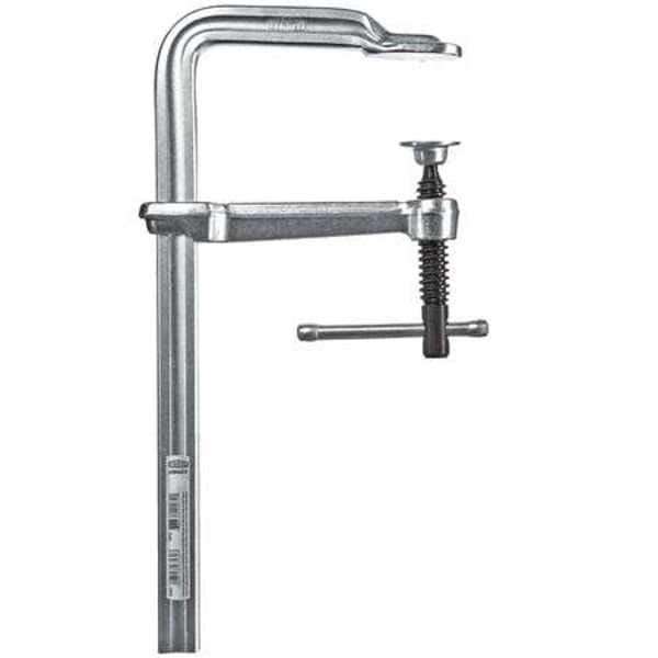 Bessey 6 in Bar Clamp, Tempered Drop-Forged Steel Handle and 4 3/4 in Throat Depth - GS16-12K