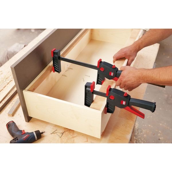 Bessey 24" Bar Clamp, High Impact Plastic Resin Handle and 3 1/4 in Throat Depth - DUO65-8