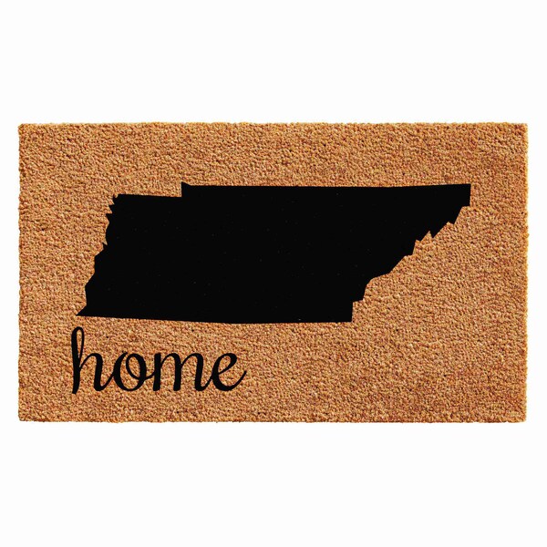 Calloway Mills Entrance Mat, Coir, Natural, Black - 102851830