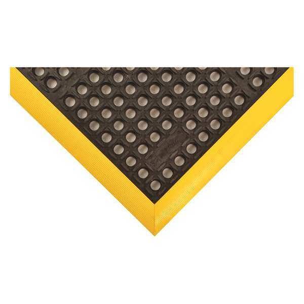 Notrax Antifatigue Mat, 52 in L x 40 in W, 3/4 in Thickness, Rubber, Mini-Diamond Studded Top, Black - 514S4052YB