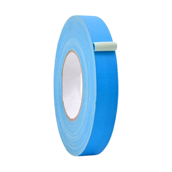 Wod Tape GTC12 Gaffer Tape Low Gloss Finish Film 1 in. X 60 ft. Light Blue, 48PK - WOD GTC12-01000-48-60-LBL