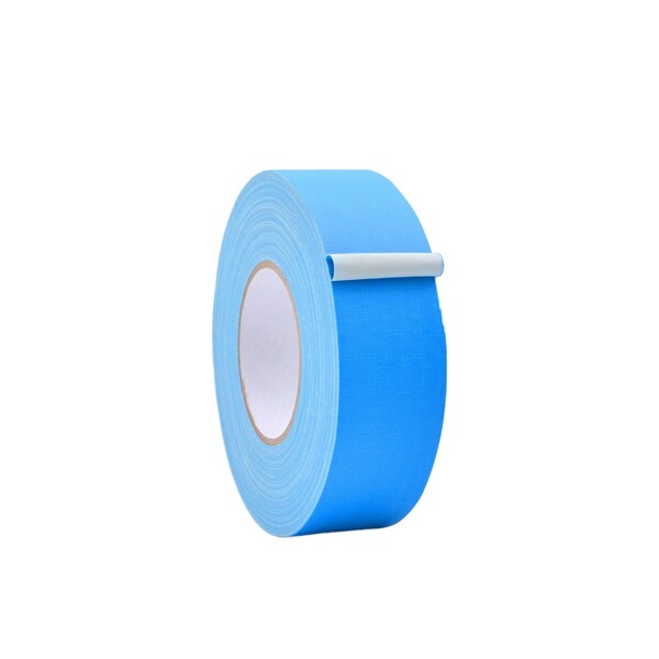 Wod Tape GTC12 Gaffer Tape Low Gloss Finish Film 2 in. X 60 ft. Light Blue, 24PK - WOD GTC12-02000-24-60-LBL