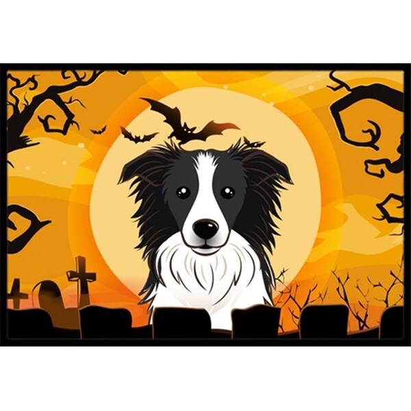 Carolines Treasures Carolines Treasures BB1799MAT Halloween Border Collie Indoor & Outdoor Mat; 18 x 27 in. - BB1799MAT