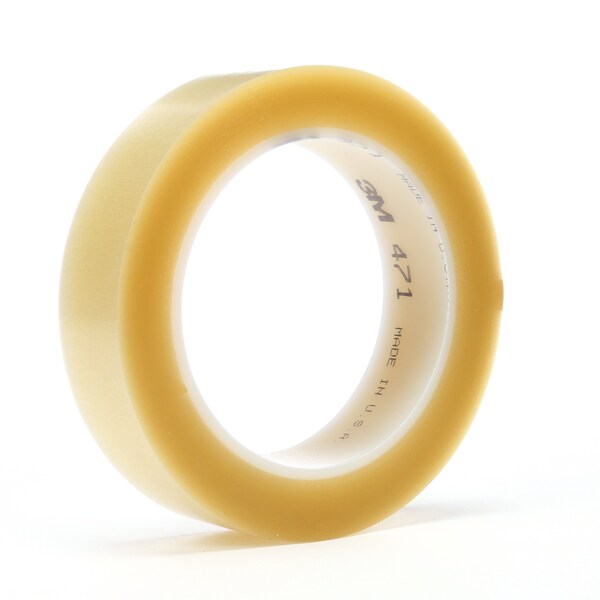 3M Vinyl Tape, 5.2 Mil, 1"x36 yds., Clear, PK36 - T965471C