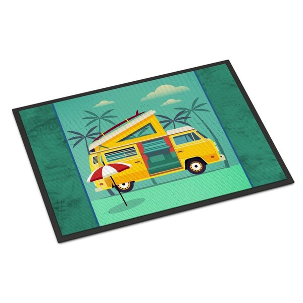 Carolines Treasures 24 x 36 in. Greatest Adventure Camper Van Indoor or Outdoor Mat - BB5477JMAT