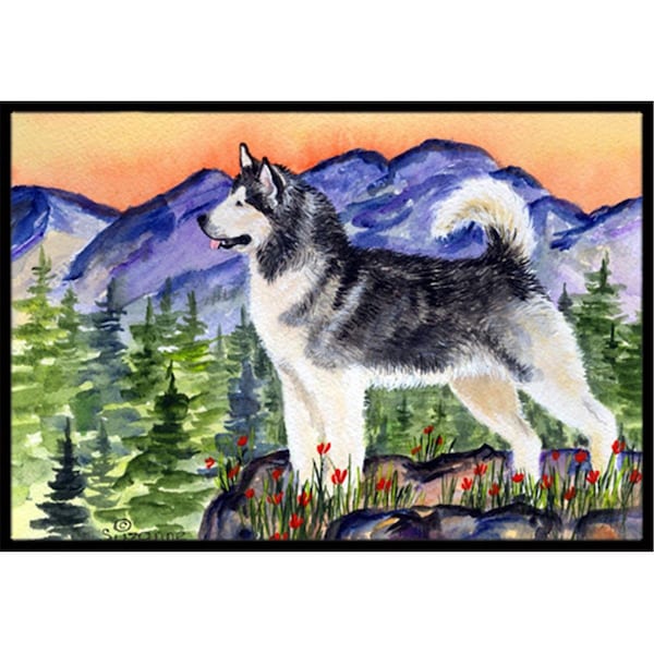 Carolines Treasures Alaskan Malamute Indoor Or Outdoor Doormat - 24 x 36 in. - SS8157JMAT