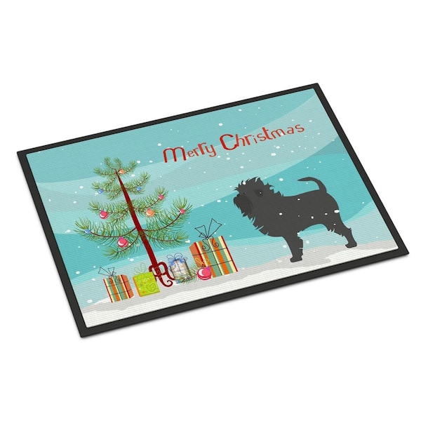 Carolines Treasures Affenpinscher Merry Christmas Tree Indoor or Outdoor Mat 18x27 - BB2966MAT