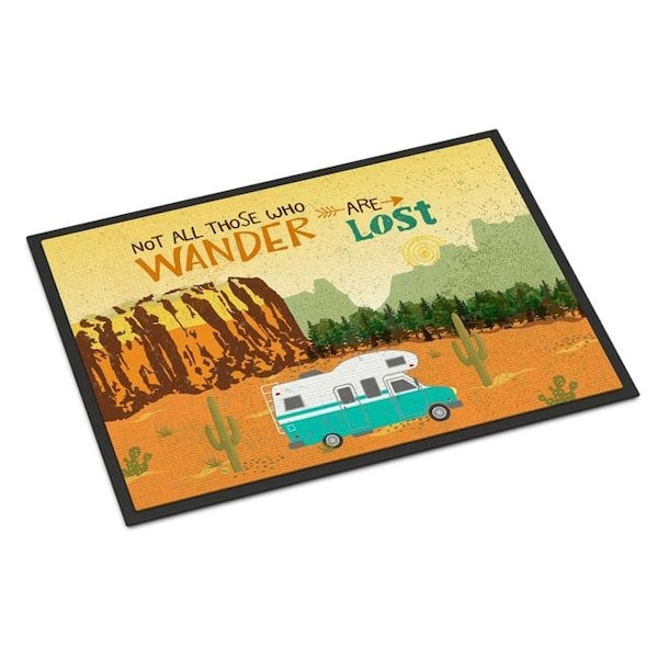 Carolines Treasures Carolines Treasures VHA3027JMAT 24 x 36 in. RV Camper Camping Wander Indoor or Outdoor Mat - VHA3027JMAT
