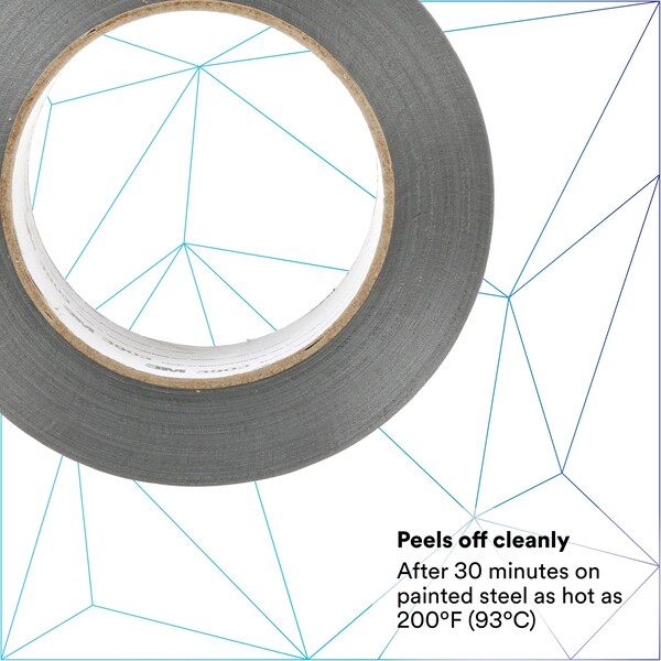 3M Duct Tape, 6.3 Mil, 3"x50 yds., Gray, PK18 - T9883903