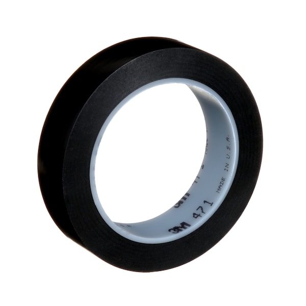 3M VnylTp471Blck, 1nx36yd, 36ndvd, PK6 - 471