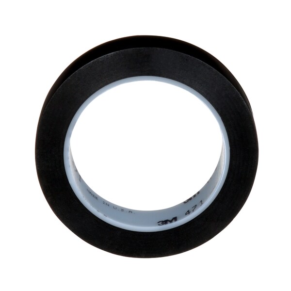 3M VnylTp471Blck, 1nx36yd, 36ndvd, PK6 - 471
