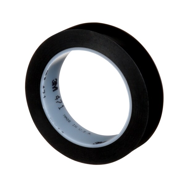 3M VnylTp471Blck, 1nx36yd, 36ndvd, PK6 - 471