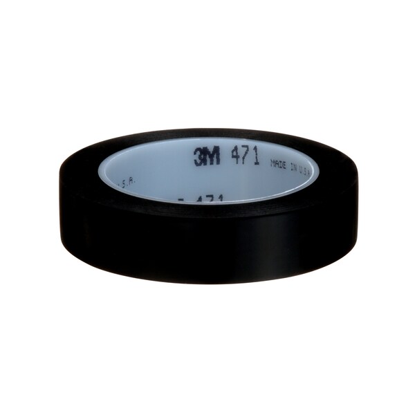 3M VnylTp471Blck, 1nx36yd, 36ndvd, PK6 - 471