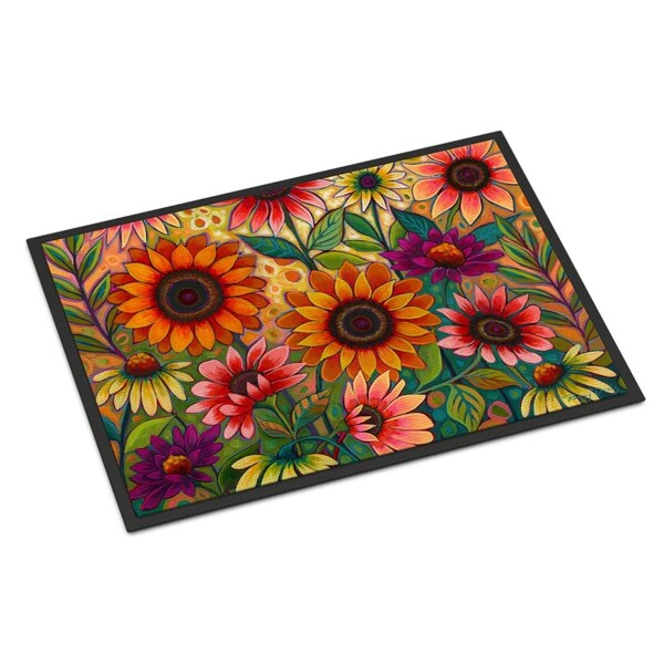 Jensendistributionservices 18 x 27 in. Fall Sunflower Surprise Indoor or Outdoor Mat - MI2553762