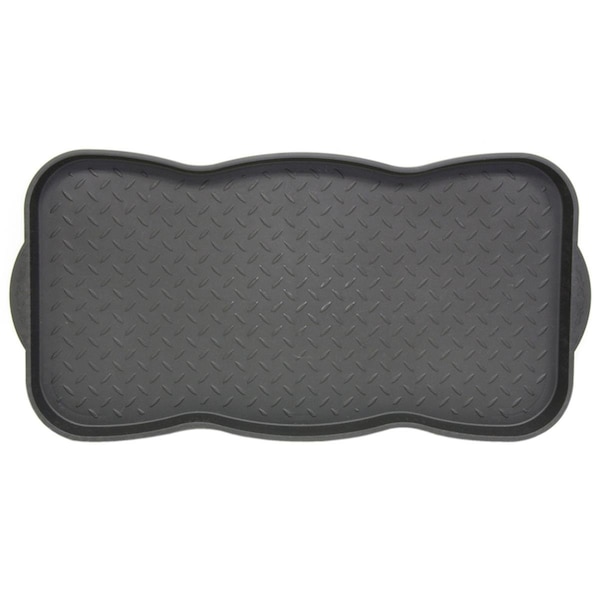 Bufonada 30 in. x 15 Tred Black Plastic Nonslip Boot Tray - BU1678214