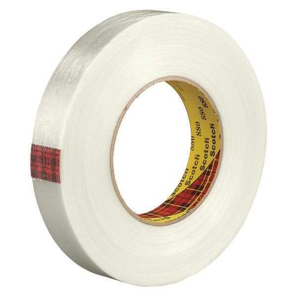 Scotch 3M 880 Strapping Tape, 7.7 Mil, 3/4" x 60 yds., Clear, 6/Case - T9148806PK