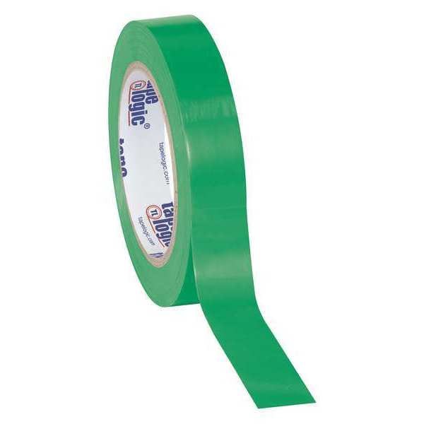 Partners Brand Tape Logic Solid Vinyl Safety Tape, 6.0 Mil, 1" x 36 yds, Green, 48/Case - T9136G