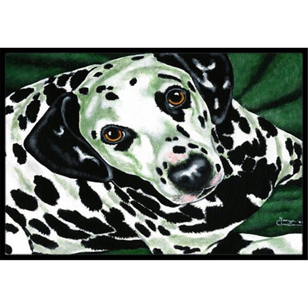 Carolines Treasures Emerald Beauty Dalmatian Indoor or Outdoor Mat- 18 x 27 - AMB1359MAT