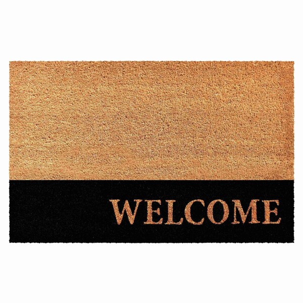 Calloway Mills Entrance Mat, Coir, Natural, Black - 104872436