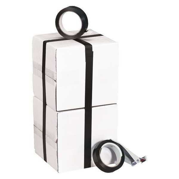 Tape Logic Tape Logic Poly Strapping Tape, 2.7 Mil, 1/2" x 60 yds, Black, 144/Case - T975197