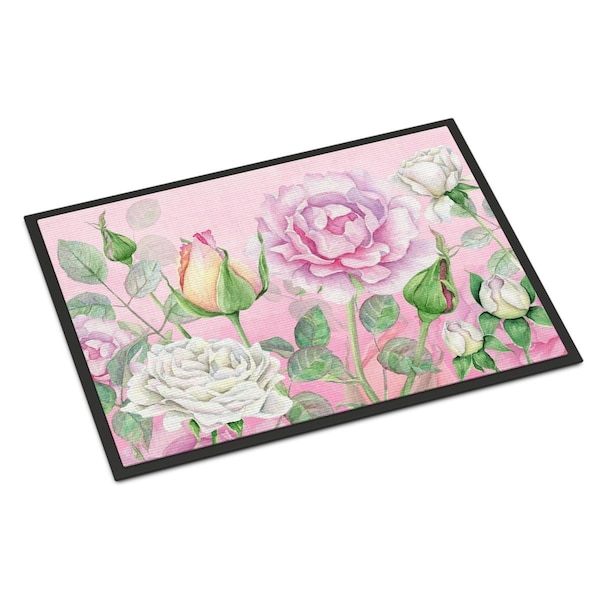 Carolines Treasures 18 x 27 in. Rose Garden Indoor or Outdoor Mat - BB7447MAT