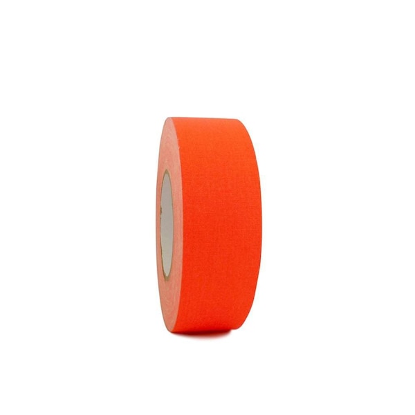 Wod Tape GTMC12F Premium Grade Gaffer Tape Fluorescent Orange 57 in. X 60 yds. - WOD GTMC12F-59500-LOG-60-FOR