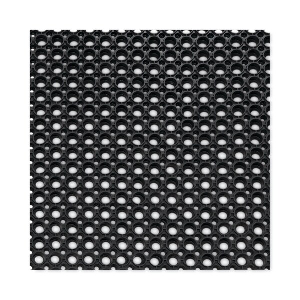 Crown Matting Technologies Safewalk-Light Heavy-Duty Anti-Fatigue Mat with Flow-Through Backing, Rubber, 36 x 120, Black - WS CT31BK