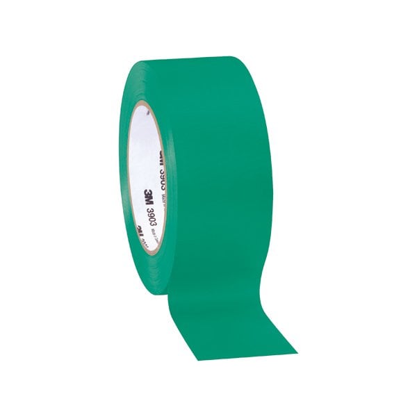 3M 2'' x 50 yds. Green 3M 3903 Duct Tape, 3PK - T98739033PKG