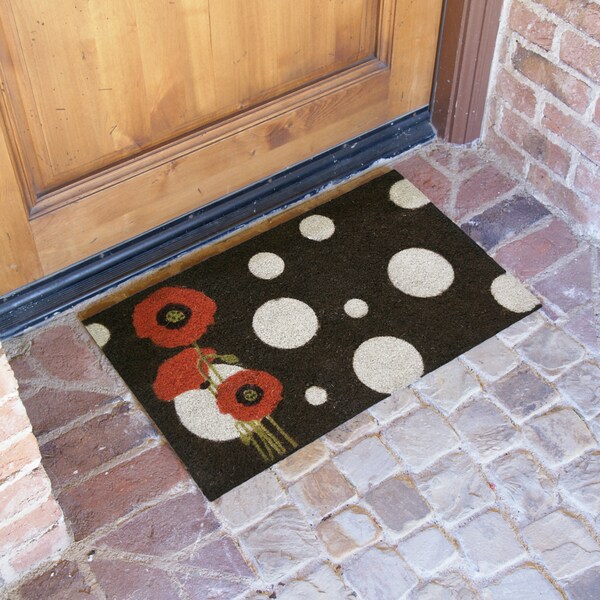 Rubber-Cal Modern Decor Coco Coir Door Mat, 18 x 30-Inch - 10-108-012