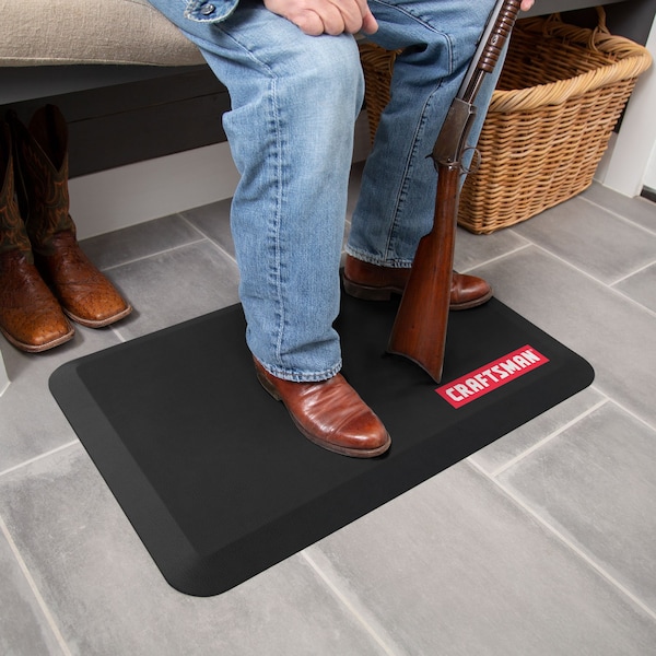 Craftsman Antifatigue Mat, 32 in L x 20 in W, 0.75 in Thickness, Black - CMXAFLG32161