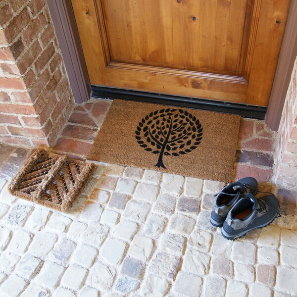 Rubber-Cal "French Country Doormat Kit" - 2 Coco Coir Doormats and 1 Boot Scraper - 10-108-014