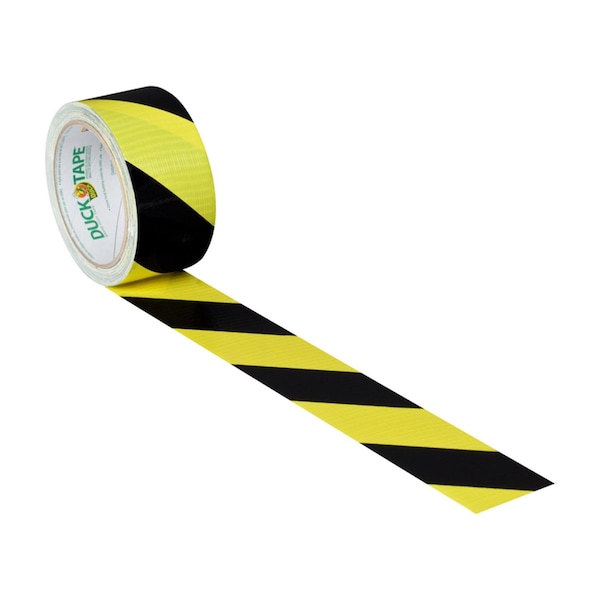 B & K Duck 1.88 in. W X 15 yd L Black/Yellow Stripe Duct Tape - 283972