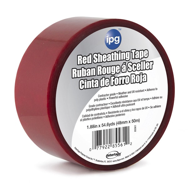 Intertape IPG 1.88 in. W X 54.6 yd L Red Acrylic Adhesive Sheathing Tape - 5561USR