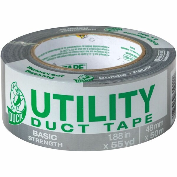 Duck Brand Utility Duct Tape, 55 yd x 1.88'', Silver - 242946