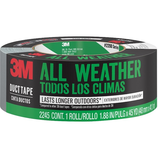 Scotch 3M 2540 1.88 in. W X 40 yd L Dark Gray Duct Tape - 2245-A
