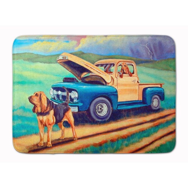 Carolines Treasures Bloodhound Machine Washable Memory Foam Mat - 7513RUG