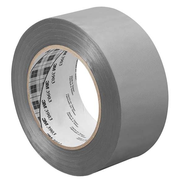 3M Duct Tape, 1 x 50 yd, 6.5 mil, Gray, Vinyl - 1-50-3903-GREY