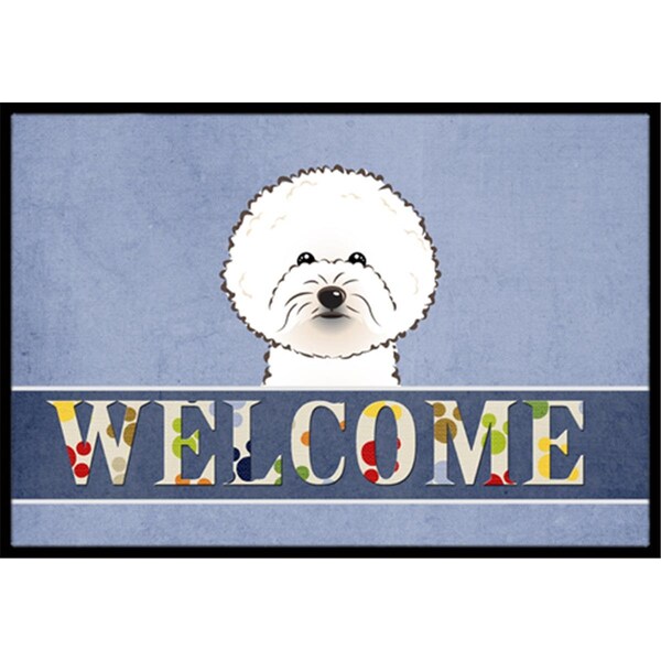 Carolines Treasures Bichon Frise Welcome Indoor and Outdoor Mat- 24 x 36 in. - BB1403JMAT