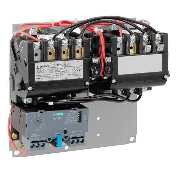 Arrancador magnético para motor Siemens Reversing, sin gabinete, clasificación NEMA, 120V AC, 3 polos, 1NA - 22DUE32AF.