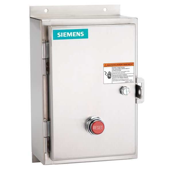 Arrancador magnético NEMA sin reversión Siemens, 4, 4X NEMA Rating, 480V AC, 3 Polos, 1NO - 14DUB32WH