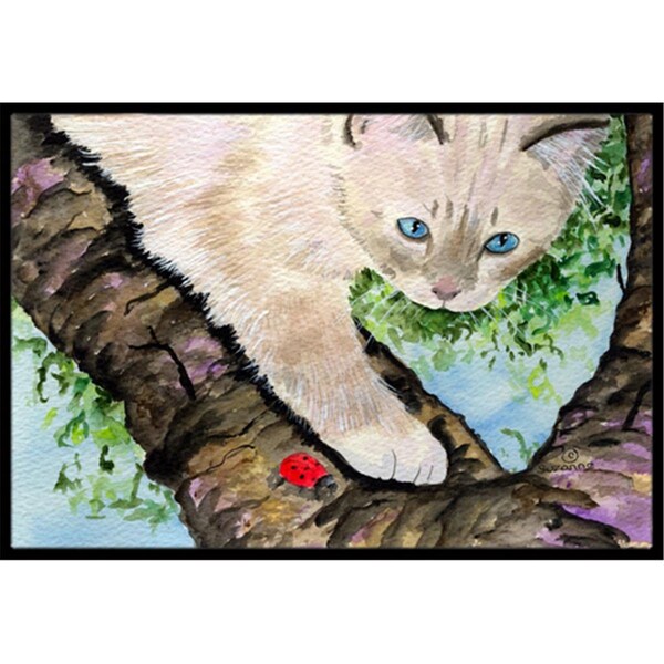 Carolines Treasures Cat - Birman Doormat - 24 x 36 in. - SS8276JMAT