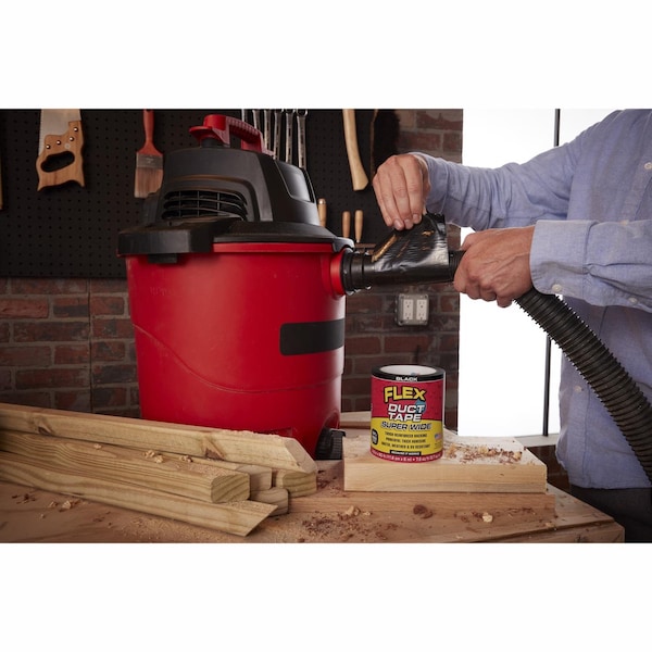 Flex Seal Flex Seal Family of Products Flex Super Wide Duct Tape 4.6 in. W X 20 ft. L Black Duct Tape - DTBLKR4620