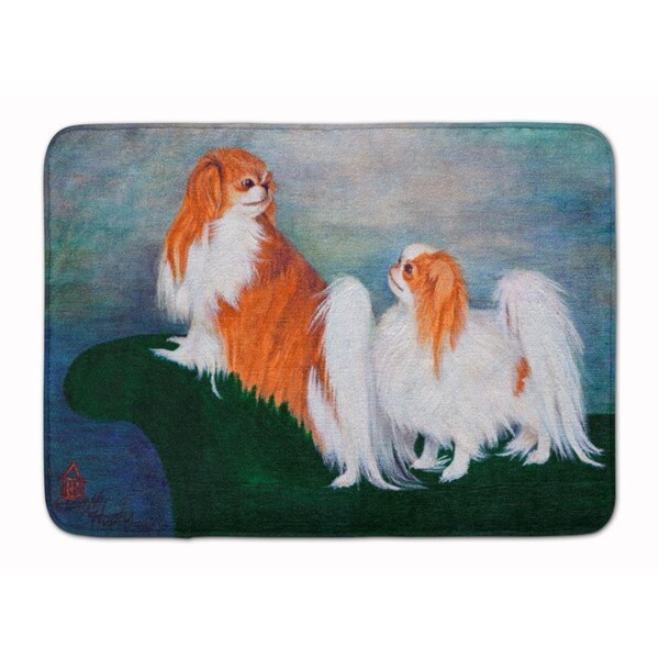 Carolines Treasures Japanese Chin Standing on my tail Machine Washable Memory Foam Mat - MH1059RUG